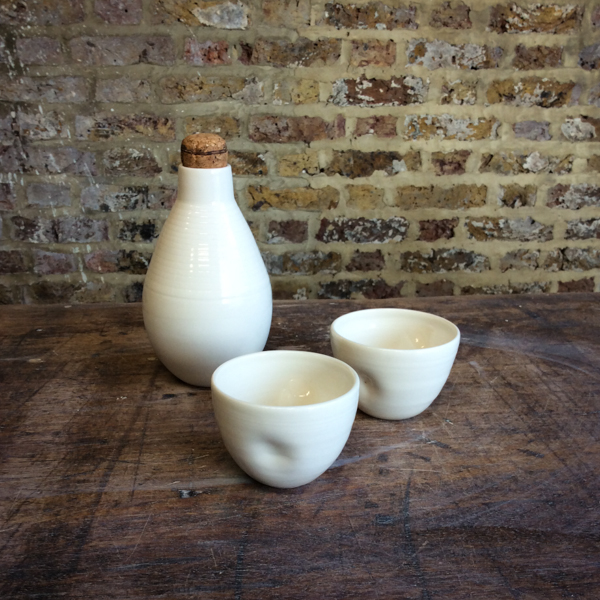 Bottle with cups