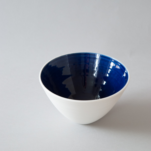 Blue glazed bowl