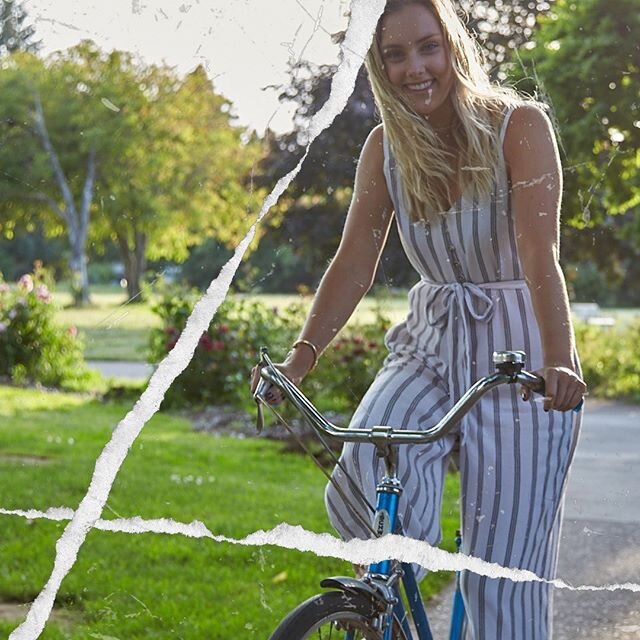 Pulling out that summer vibe! I love a good stroll on my hike down at the river. 
A while back I called @kelsieburkephoto up. We got down to the river path on a summer afternoon and made this series together. I&rsquo;ll be looking to make more on thi