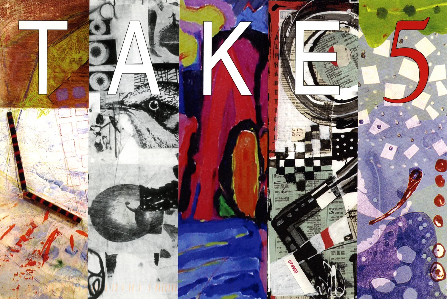 A group art gallery show featuring 5 different artists