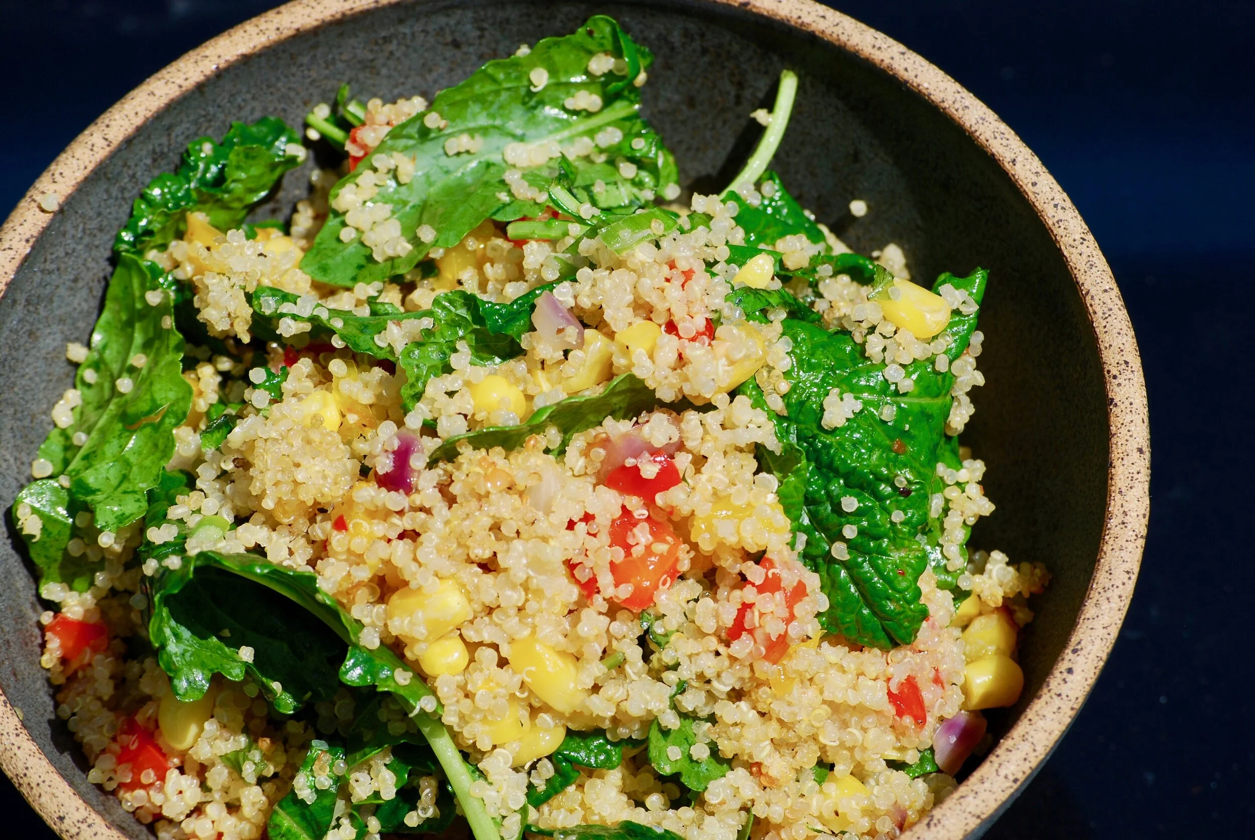 Corn &amp; Kale Quinoa Salad