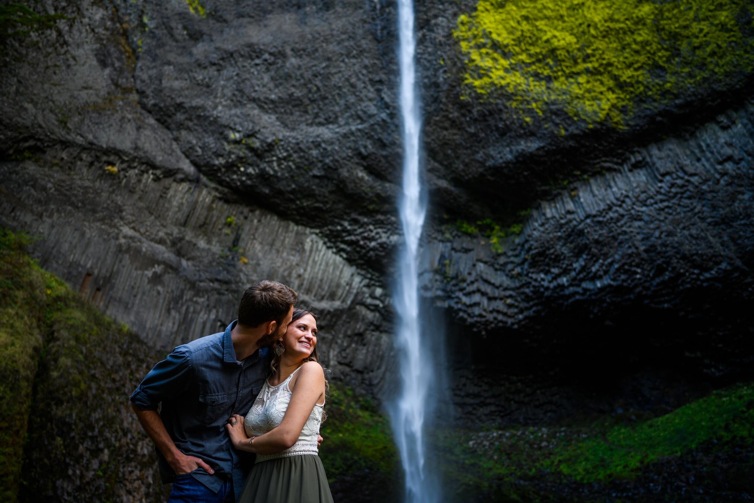 ladies forum, Latourell Falls engagement photos 1.jpg