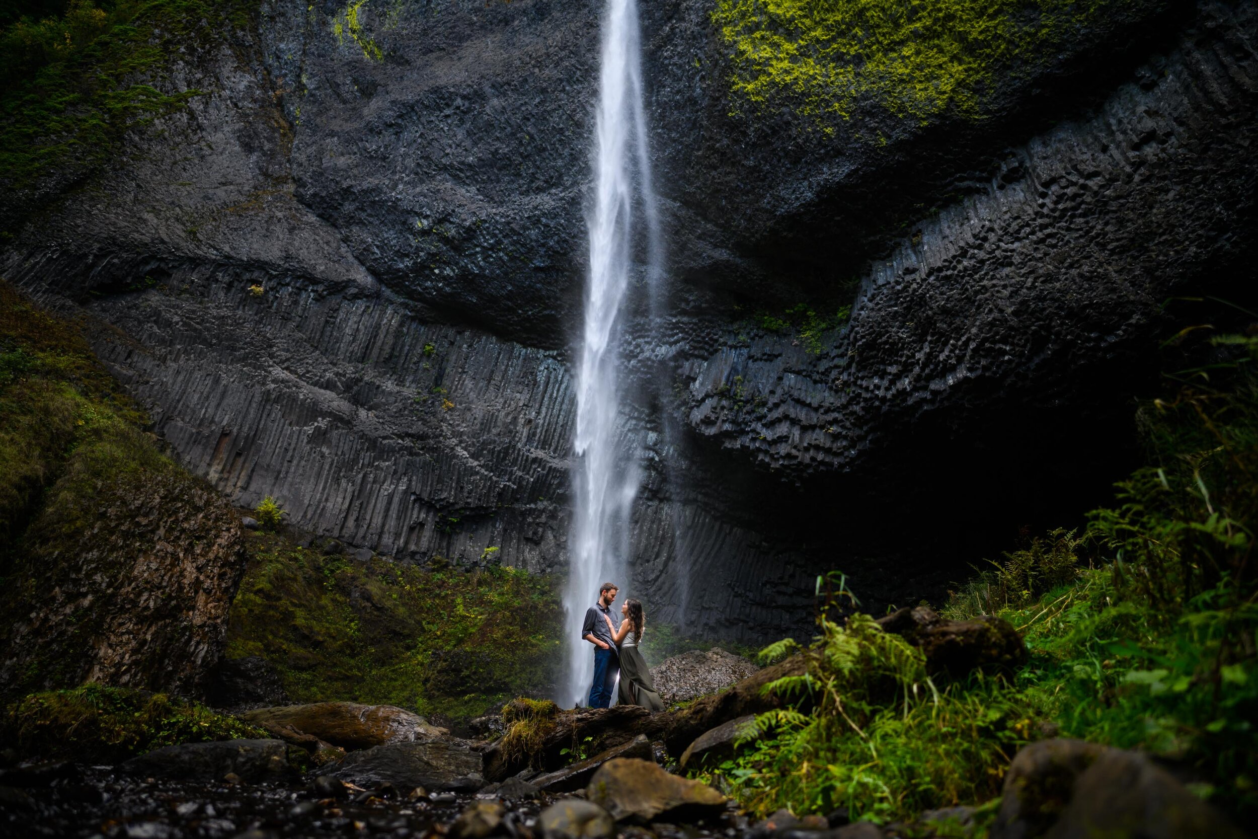 ladies forum, Latourell Falls engagement photos 21.jpg