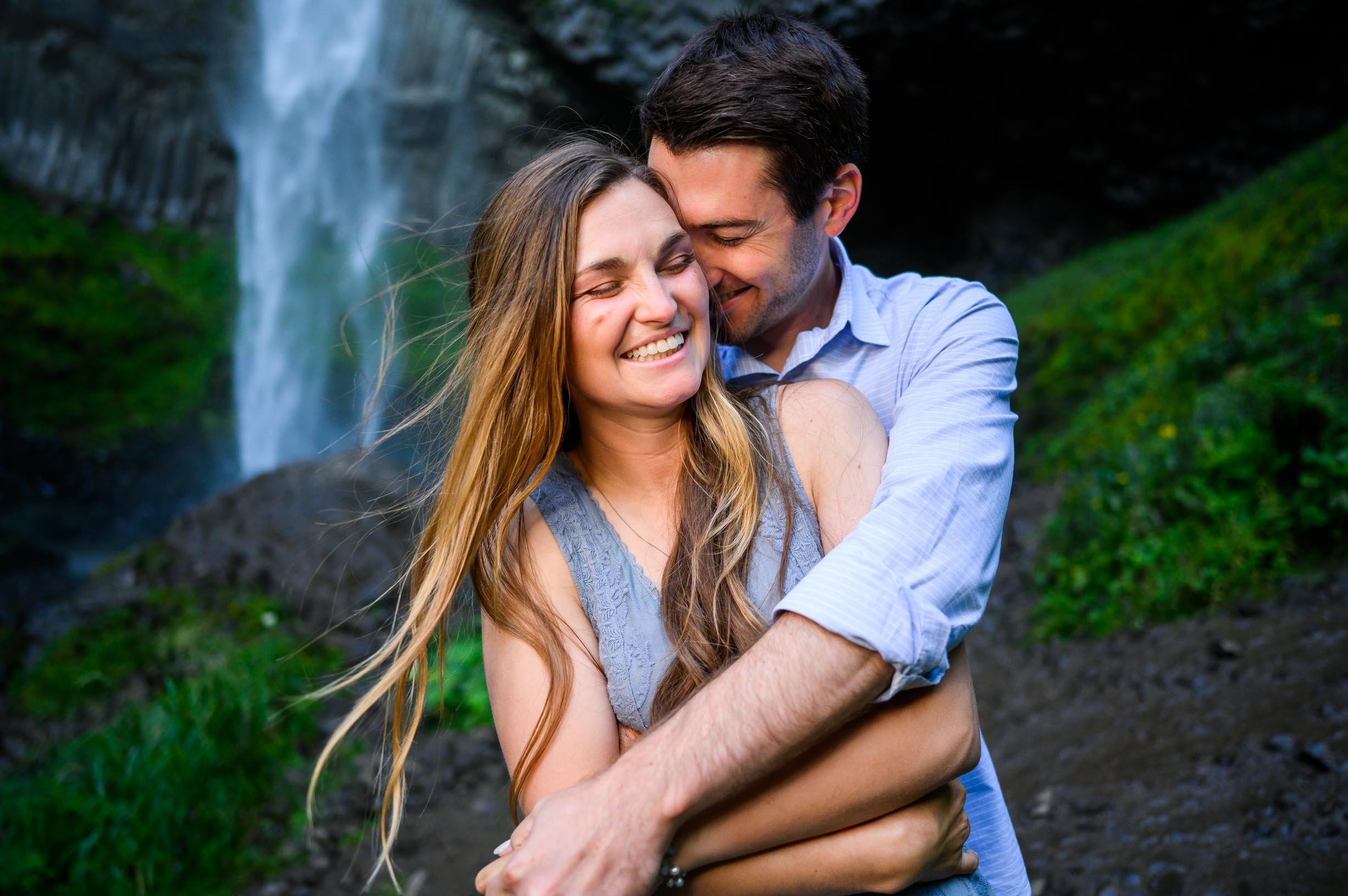 Latourell Falls Adventure Engagment Session Photos 22.JPG