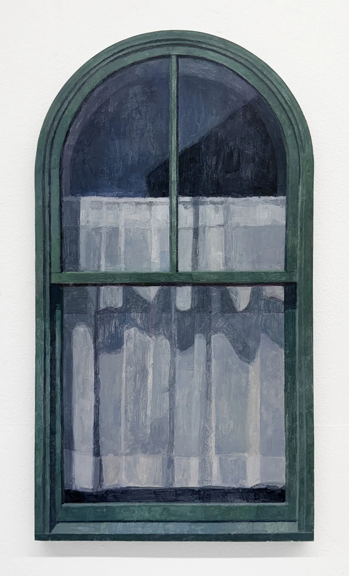    Theshold No. 1    Acrylic on panel, 17.5 × 9.5 in. 