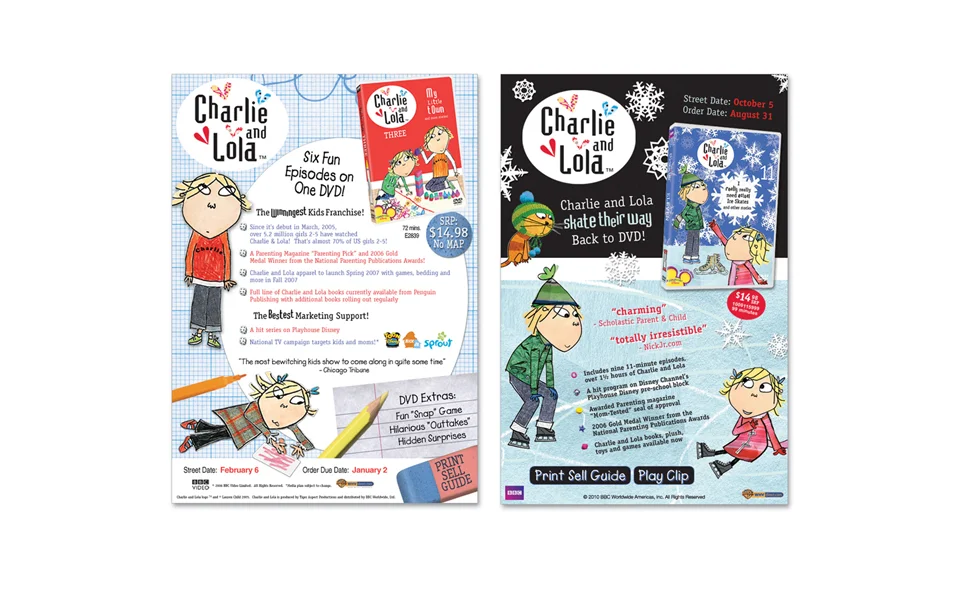 Designed Charlie and Lola E-Announces