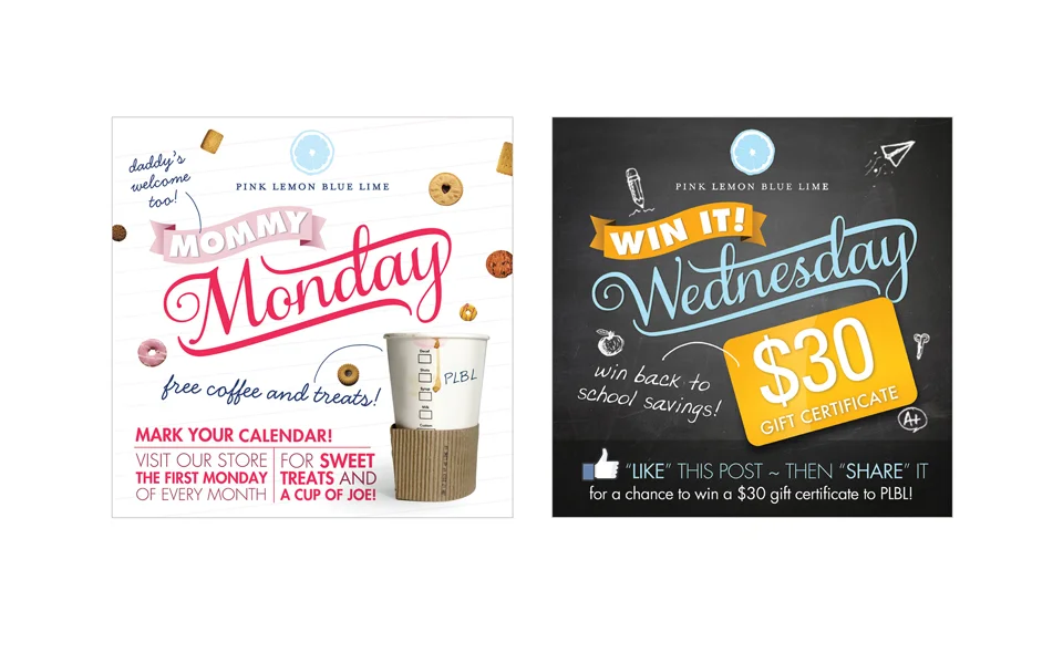 Created Facebook Ads (Design &amp; Copy) for Children's Boutique