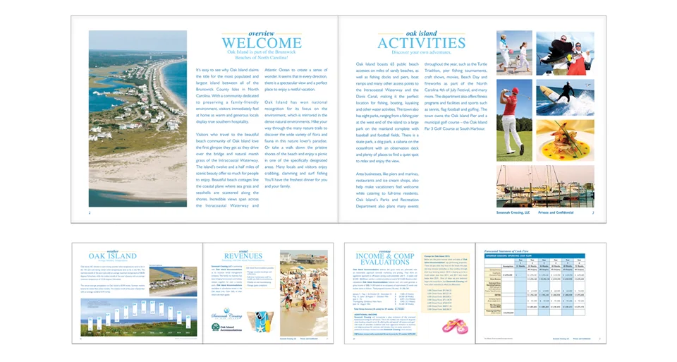 Cover and Inside Spreads for Luxury Vacation Development