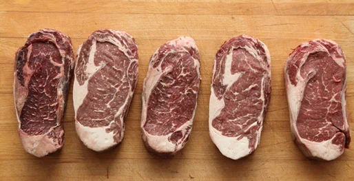 From Left to Right, Dry Aged Longer vs Shorter Amounts Of Time
