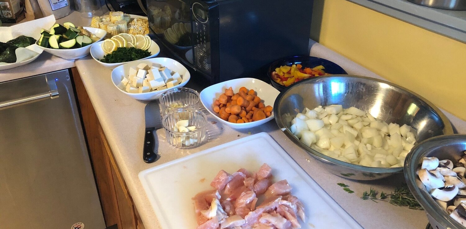 Some of the prep!