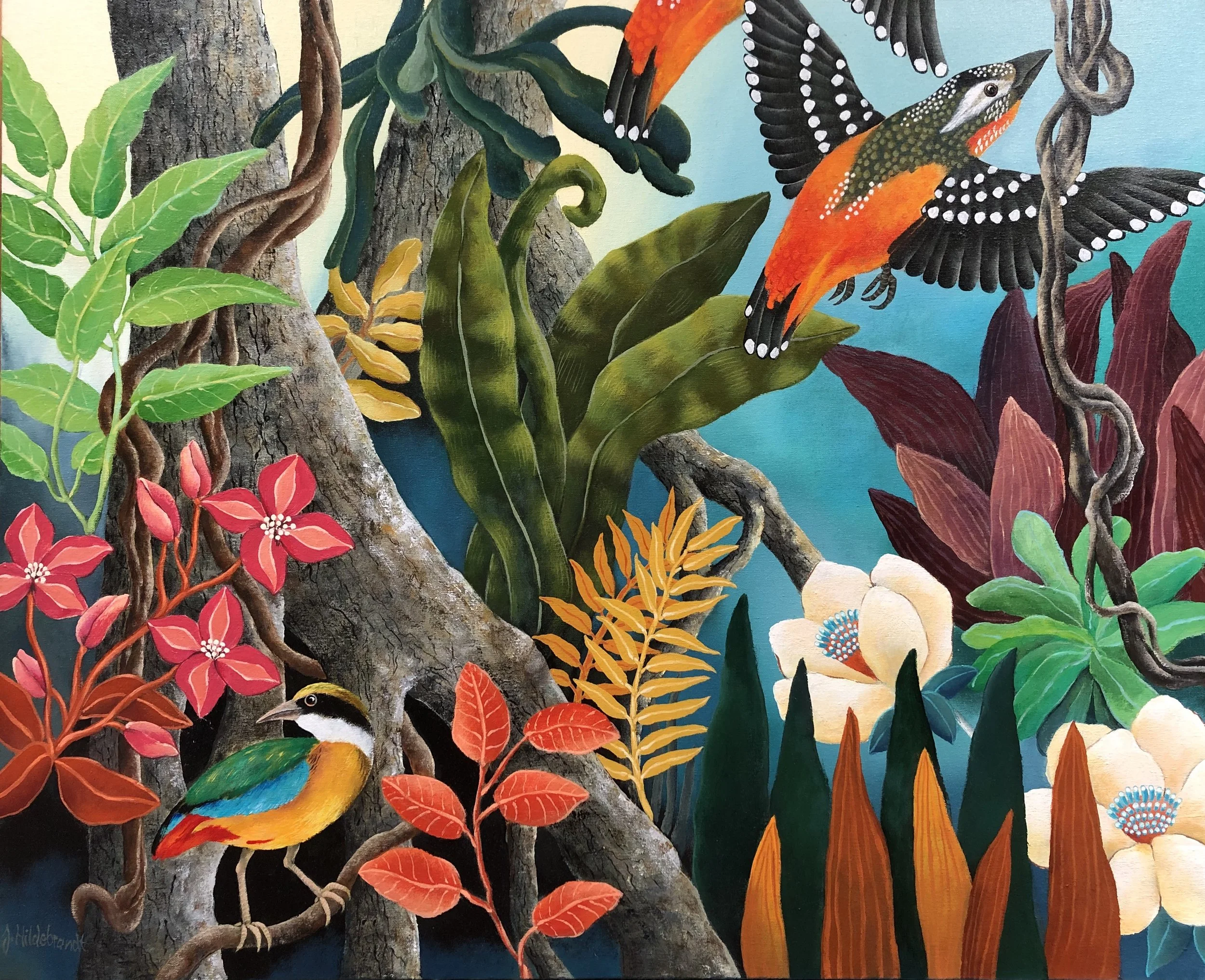 Tropical Vibes 75cm x 60cm - SOLD