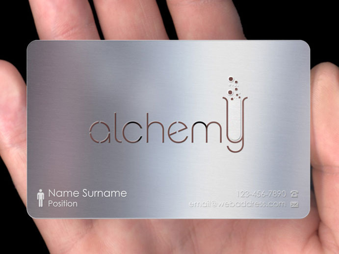 Stainless Steel Business Cards