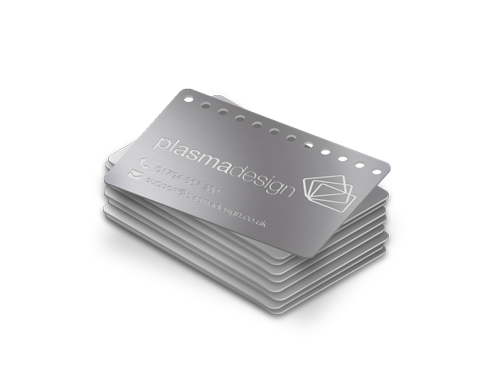 Stack of mini metal cards