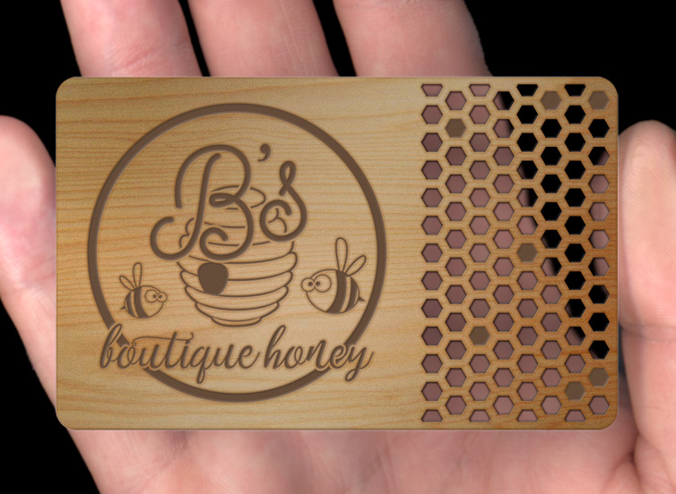 Wood Business Cards — PlasmaDesign