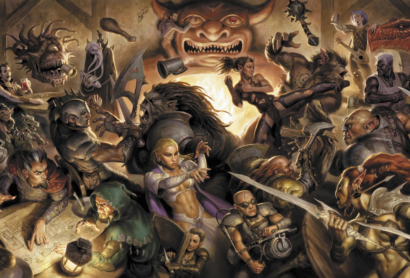 Why is it that groups always seem to form in a tavern. Such unruly places.
