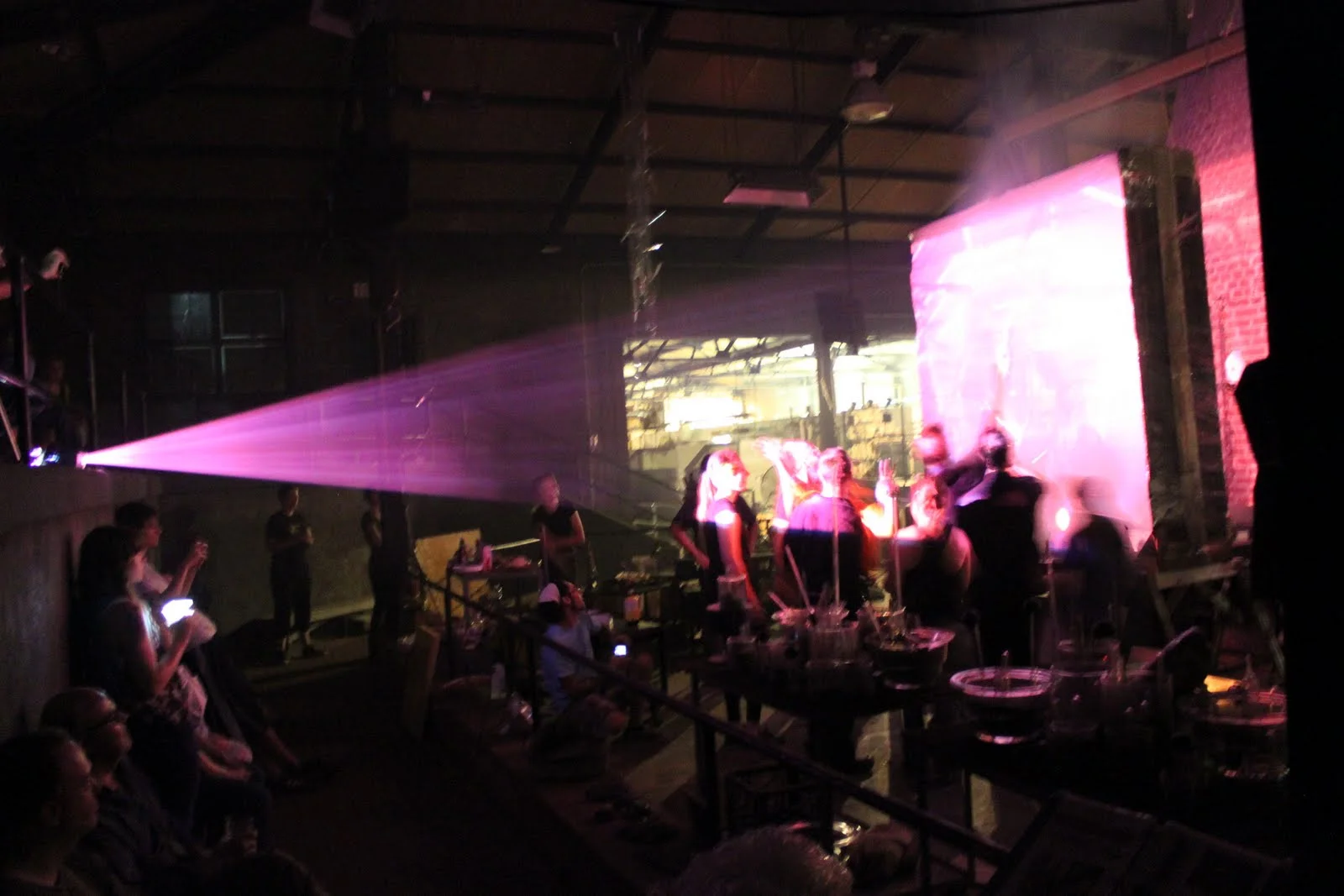 Smoke Screen, made for final act of Food Lab 1, performed at Wheaton Arts in collaboration with the fellows, 2011