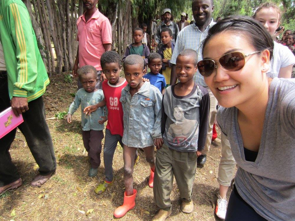 Cindy with some friends in Central Ethiopia in 2013 