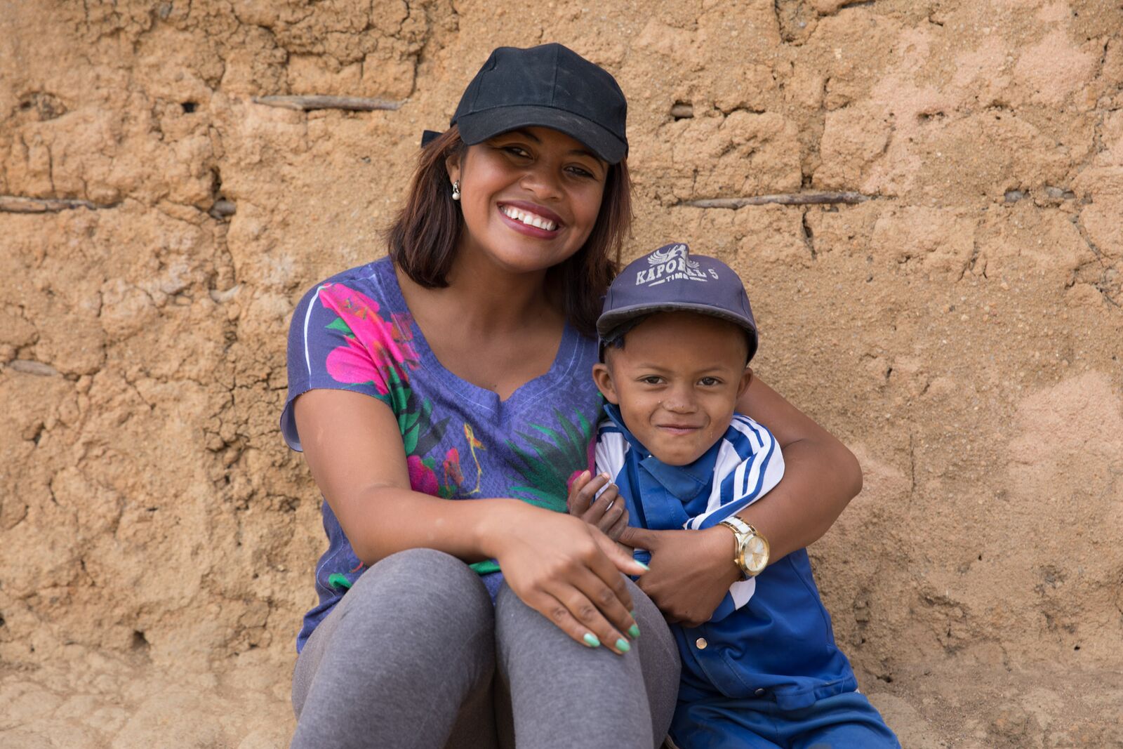 Hasina and Veronique's eldest son. He, like the rest of us, was smitten. 