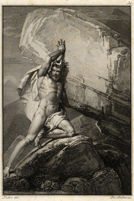 Sisyphus, Matthäus Loder (19th Century)