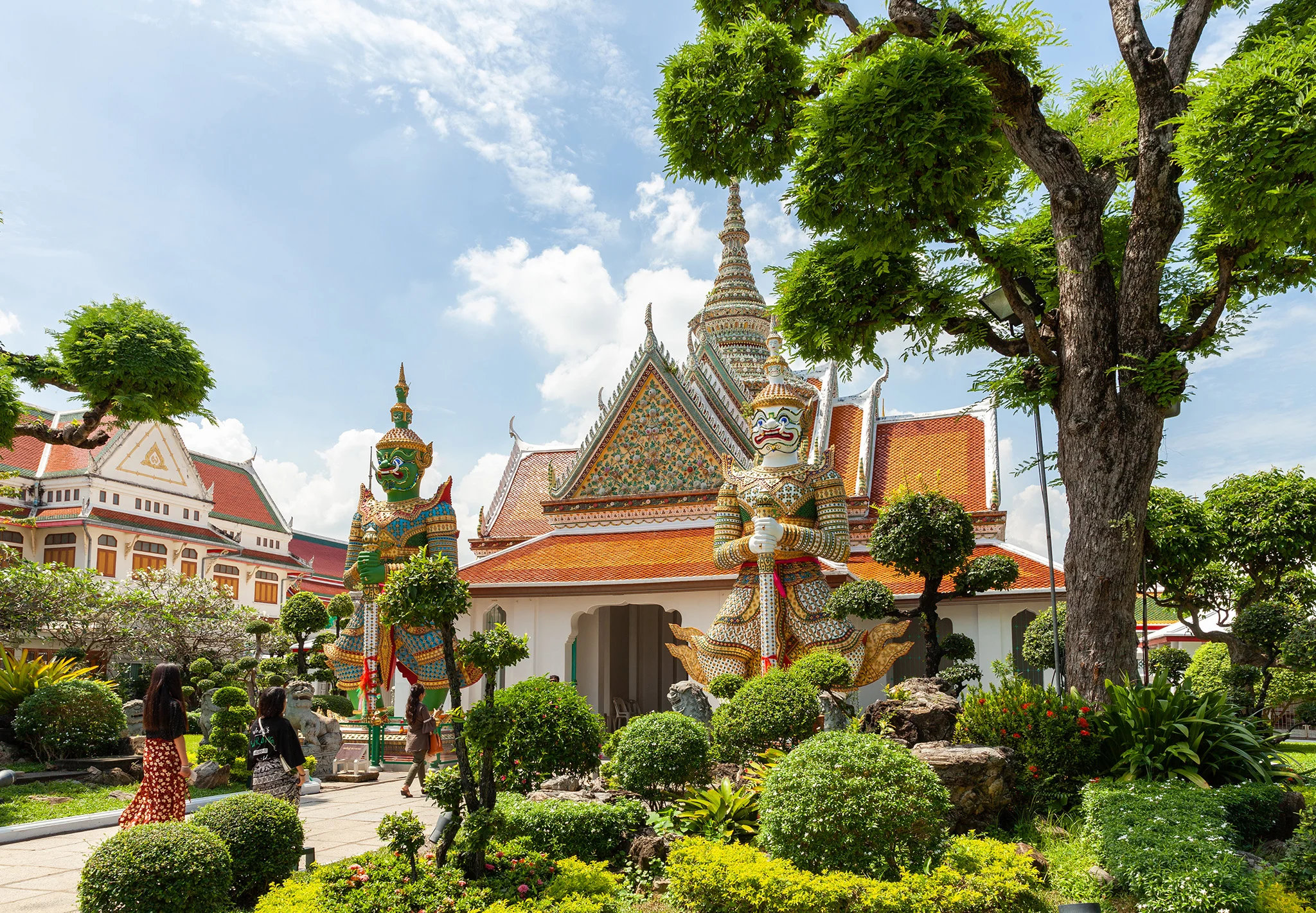 the Ordination Hall at the front entrance of Wat Arun
