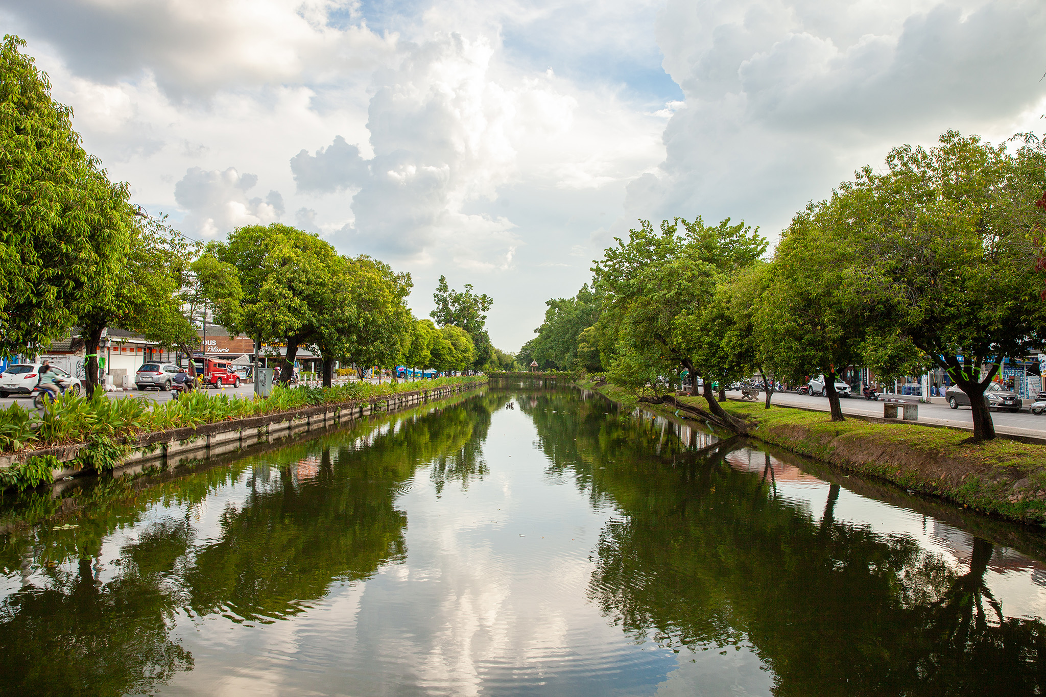 the canals surrounding the Old City