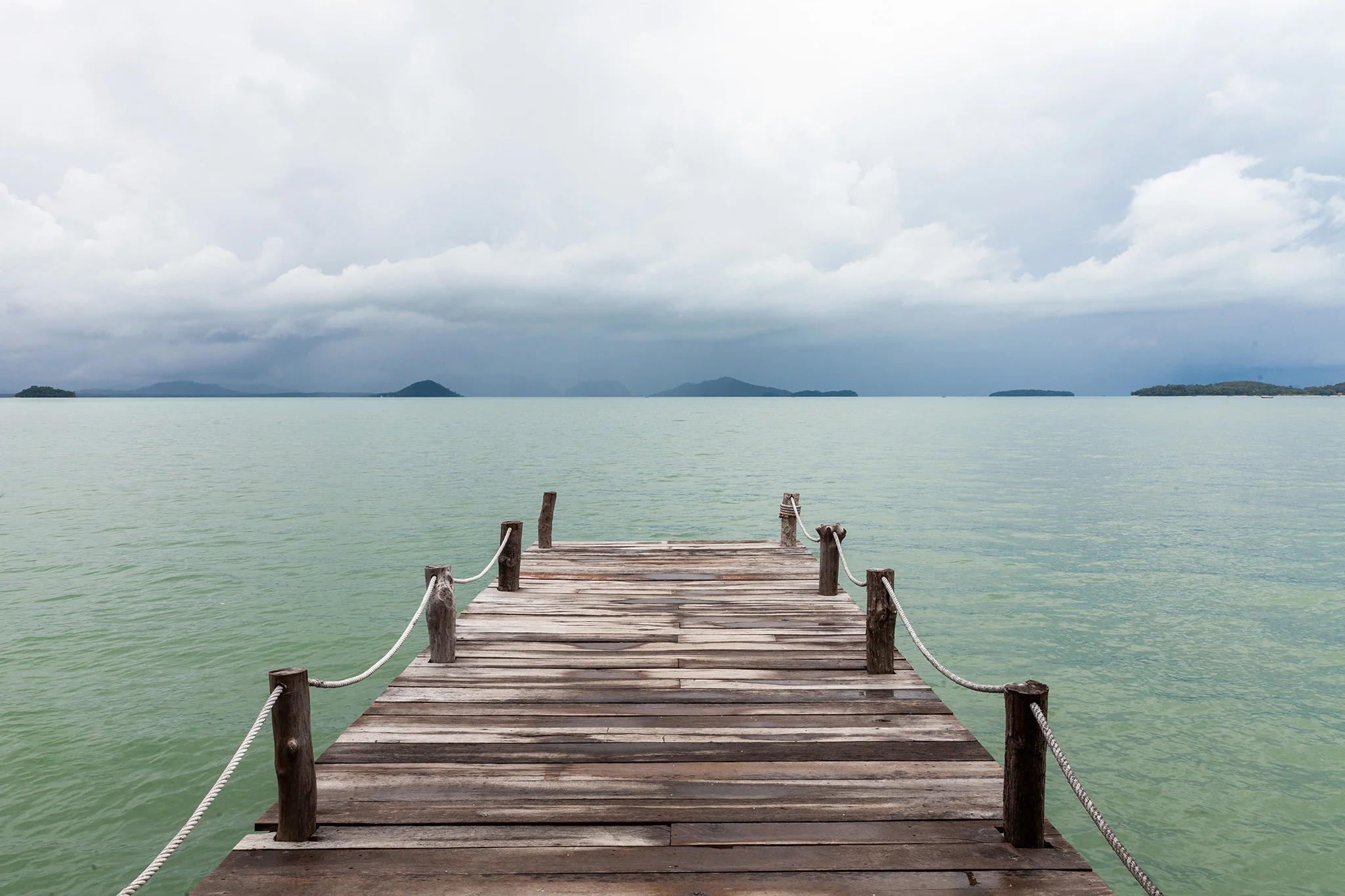 storm brewing off the east side of the island, view from Old Town