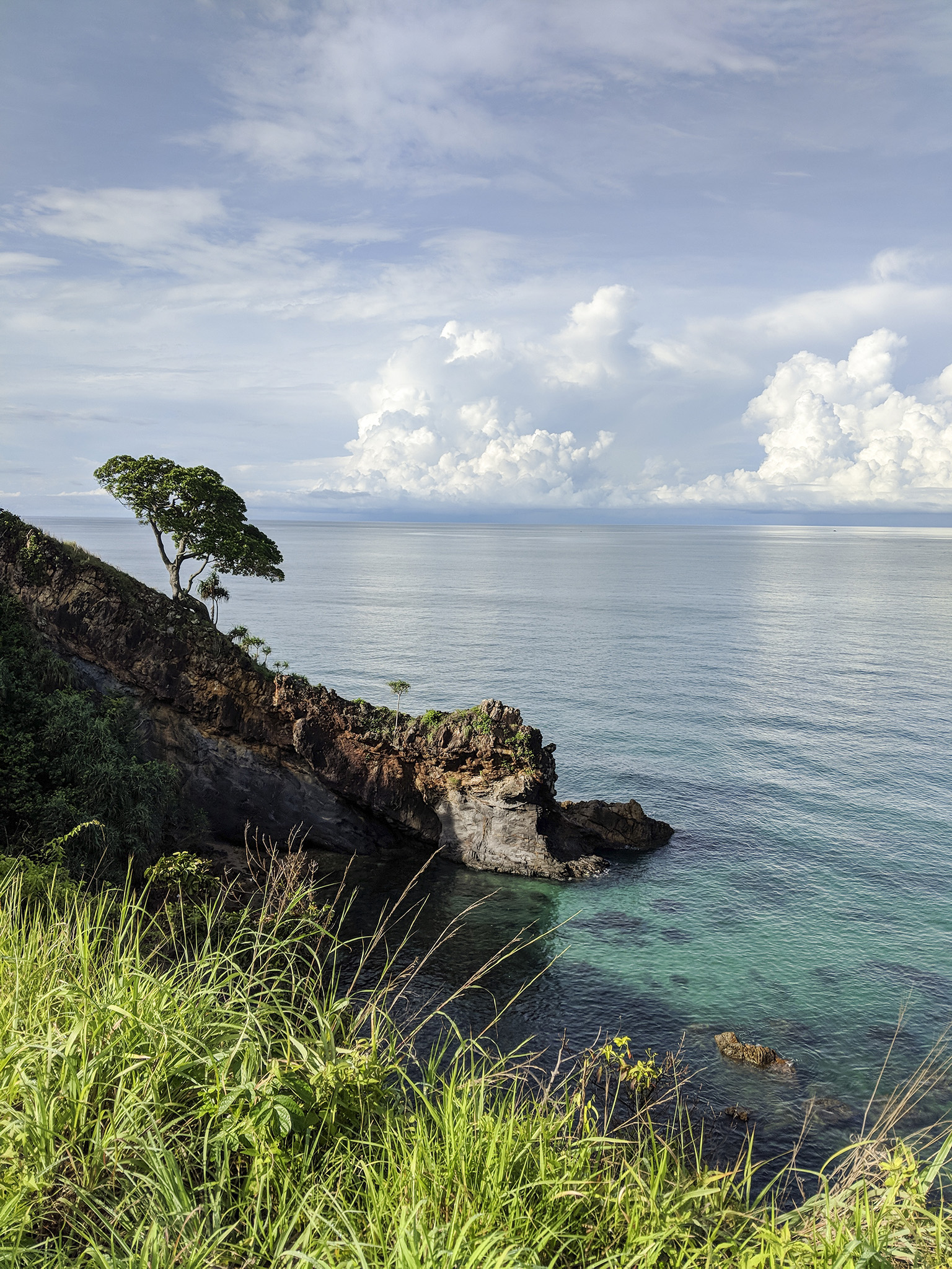 view of crystal clear waters from the Houben