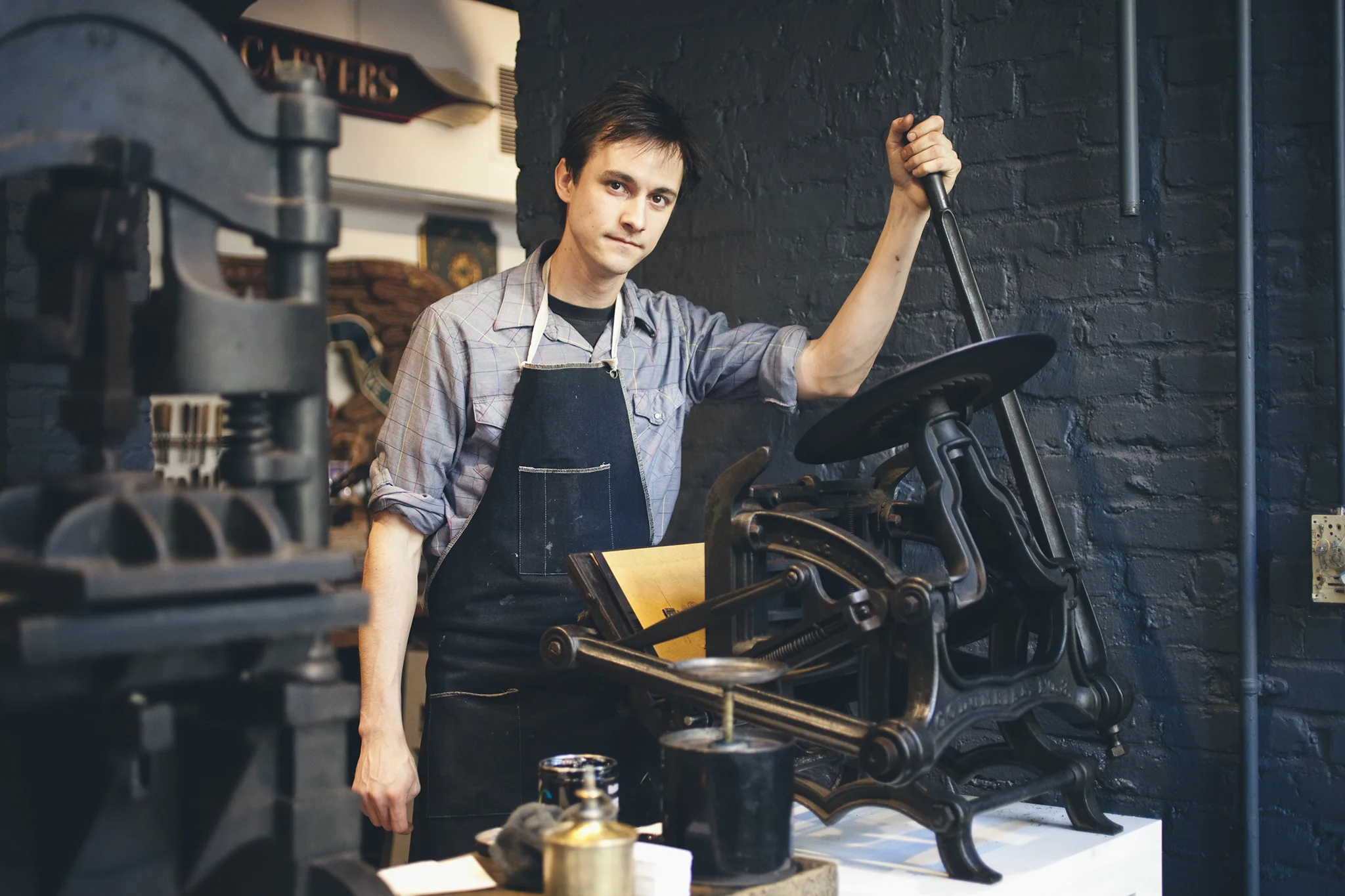 South Street Seaport Artisan's Row: Bowne Stationers & Seaport Woodcarvers