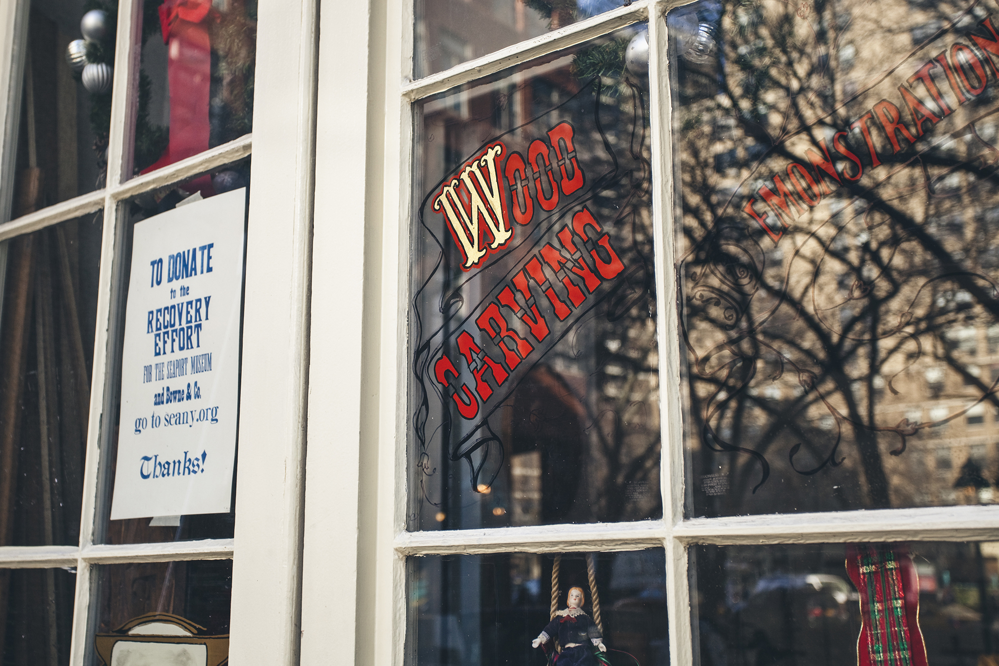 South Street Seaport Artisan's Row: Bowne Stationers & Seaport Woodcarvers