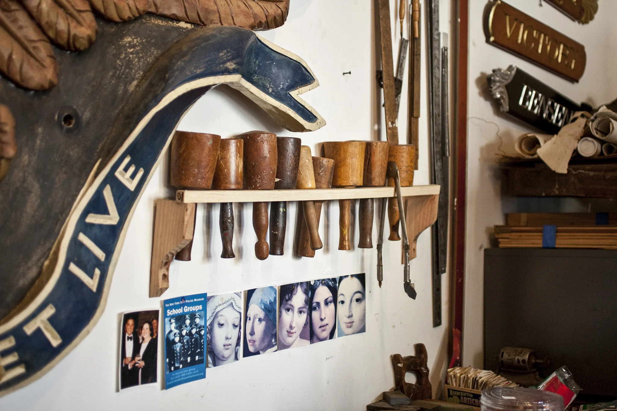 South Street Seaport Artisan's Row: Bowne Stationers & Seaport Woodcarvers