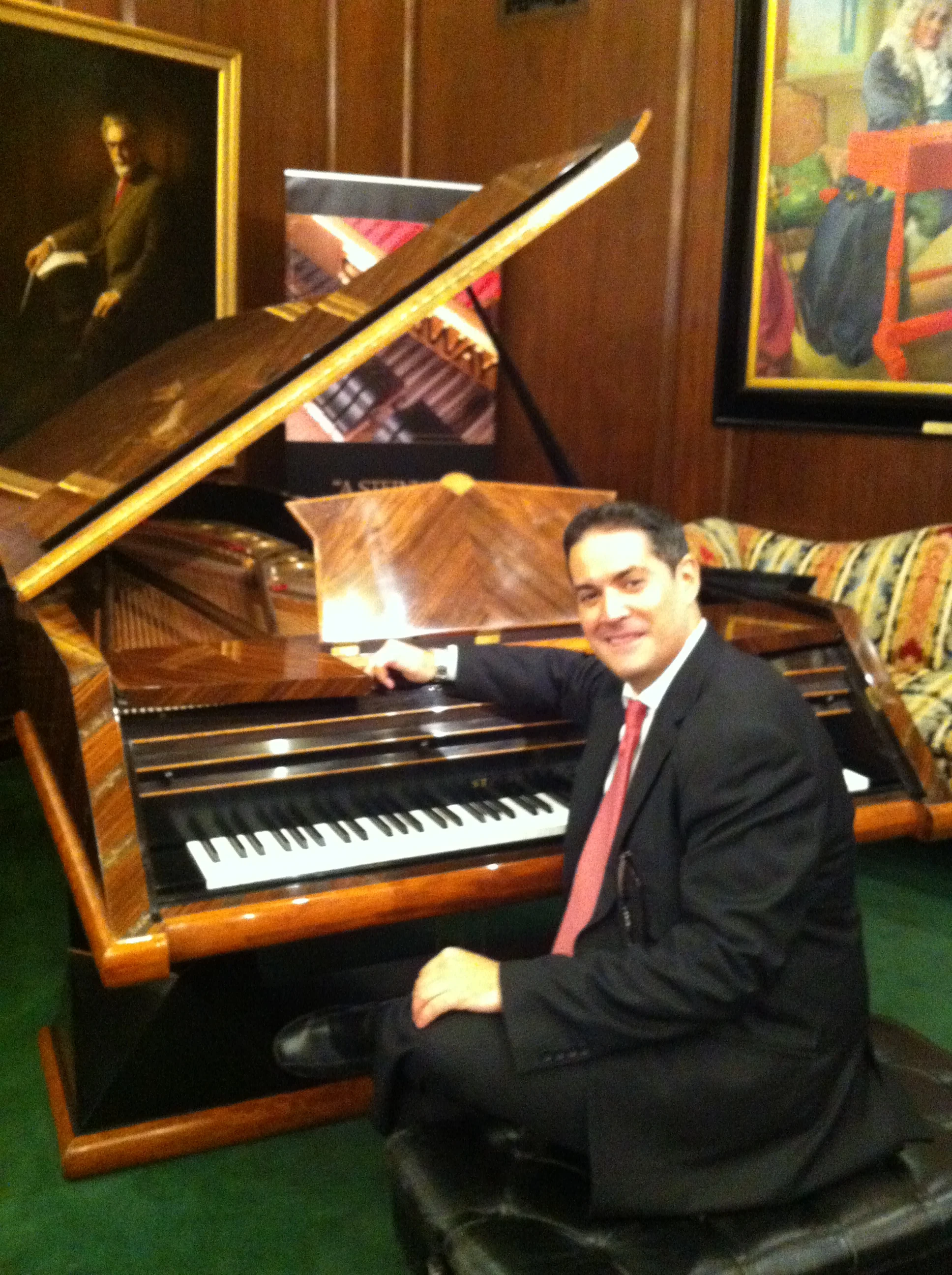 At Steinway Hall, NY seated at number 500,000