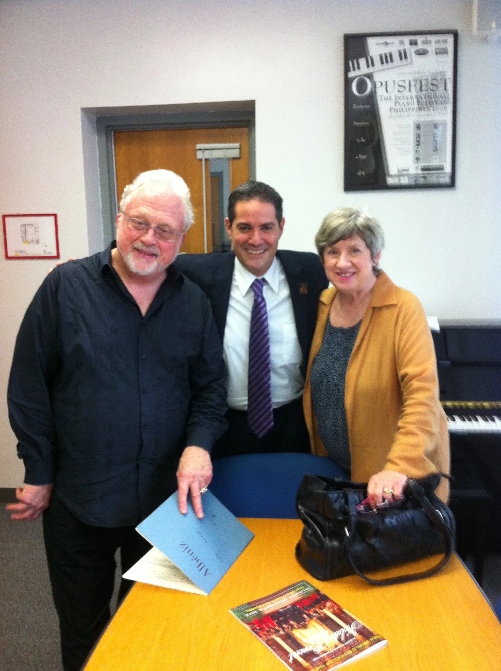 In my office with Bill Bolcolm and Joan Morris