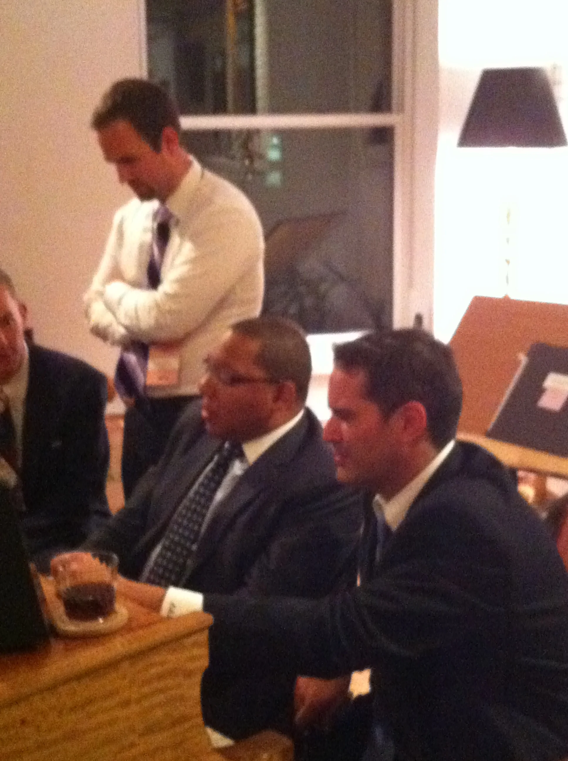 At Wynton's piano looking at his violin concerto