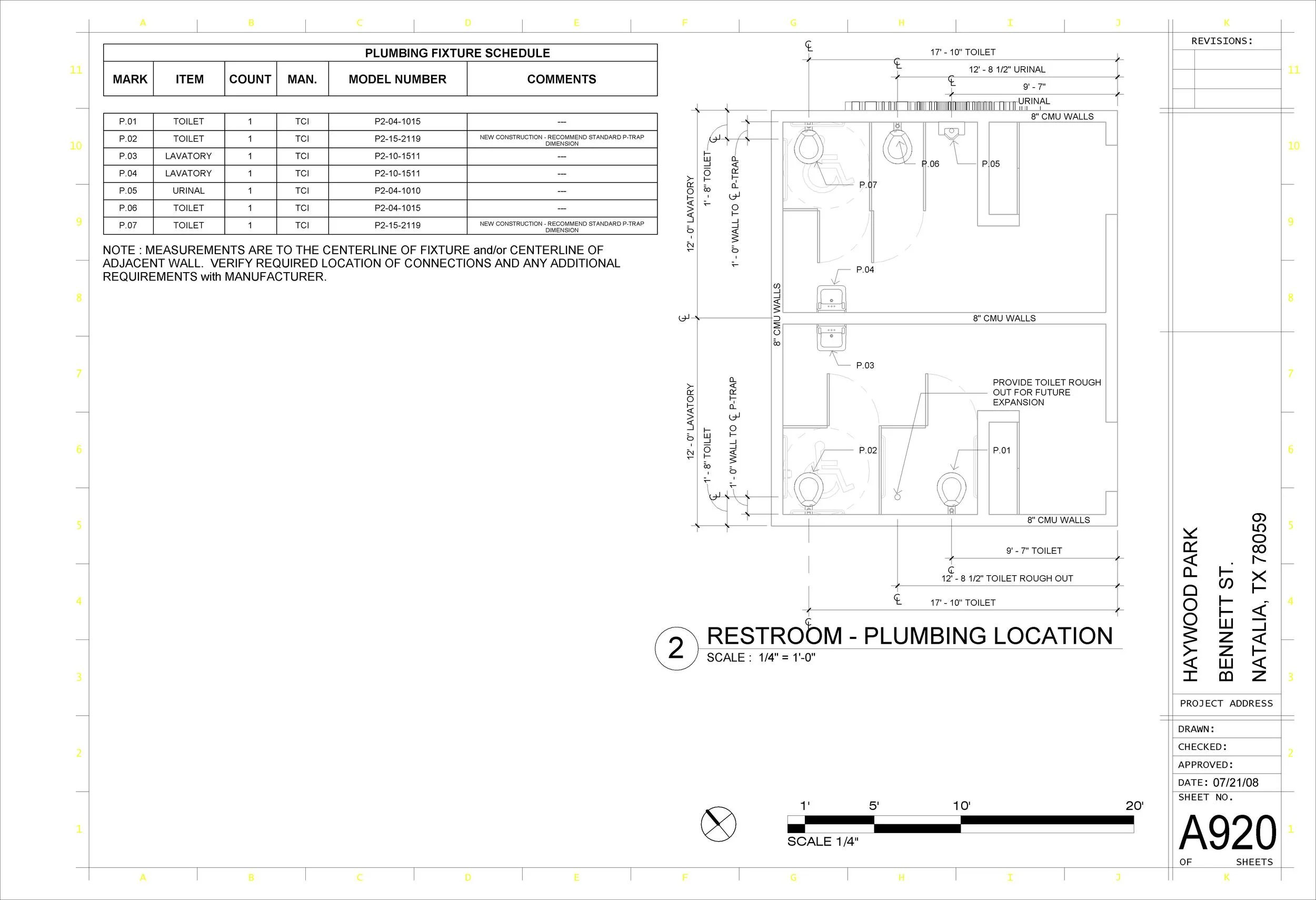 CITY PARK - Sheet - A920 - (OUR) FOUNDATION PLANS.jpg