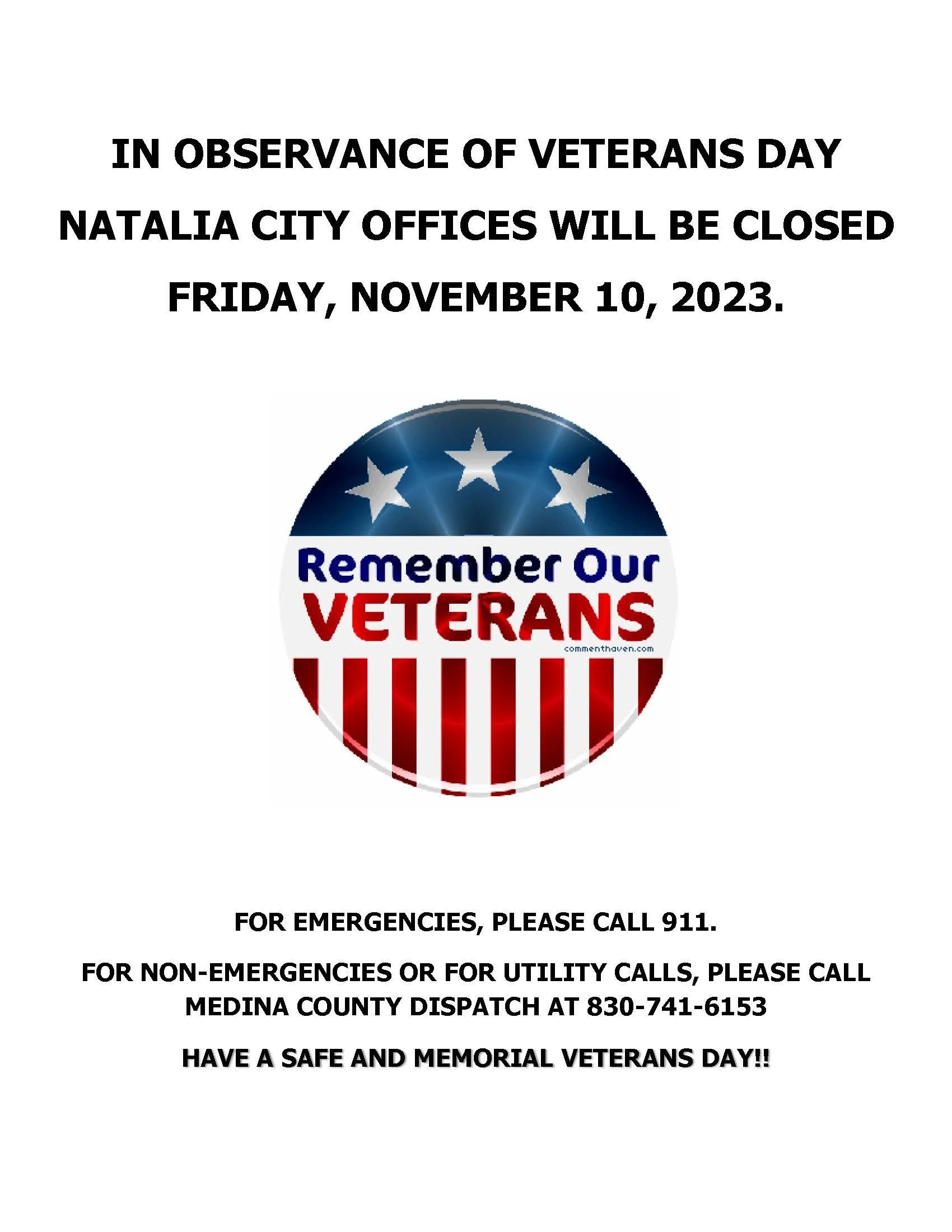 City Hall Closed