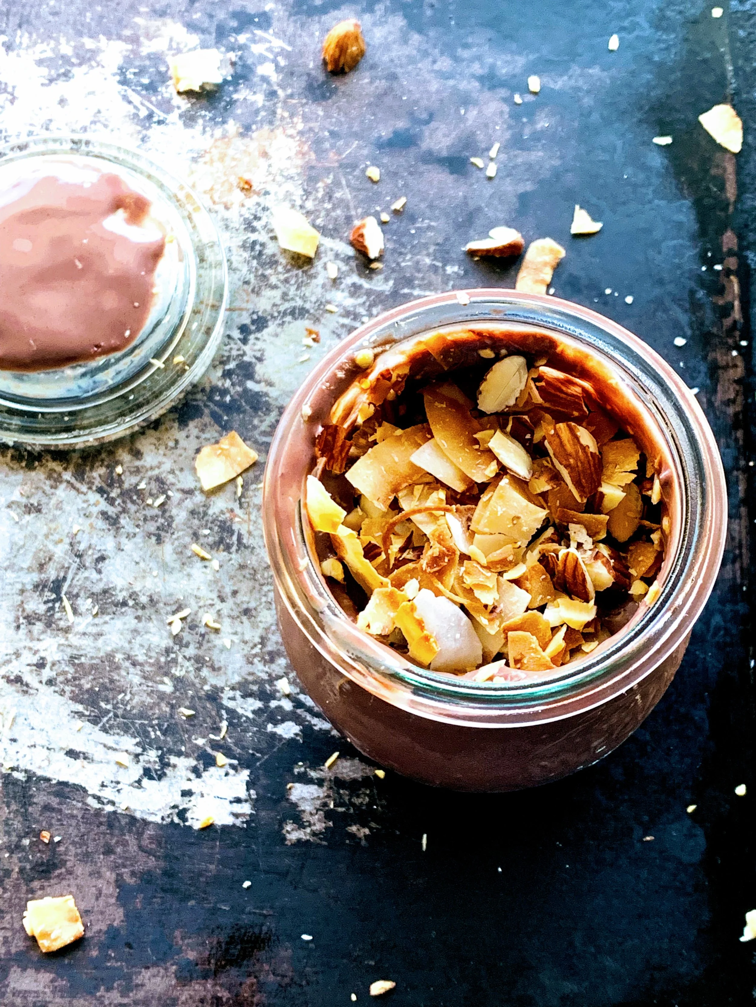 Vegan Almond Joy Chocolate Pudding