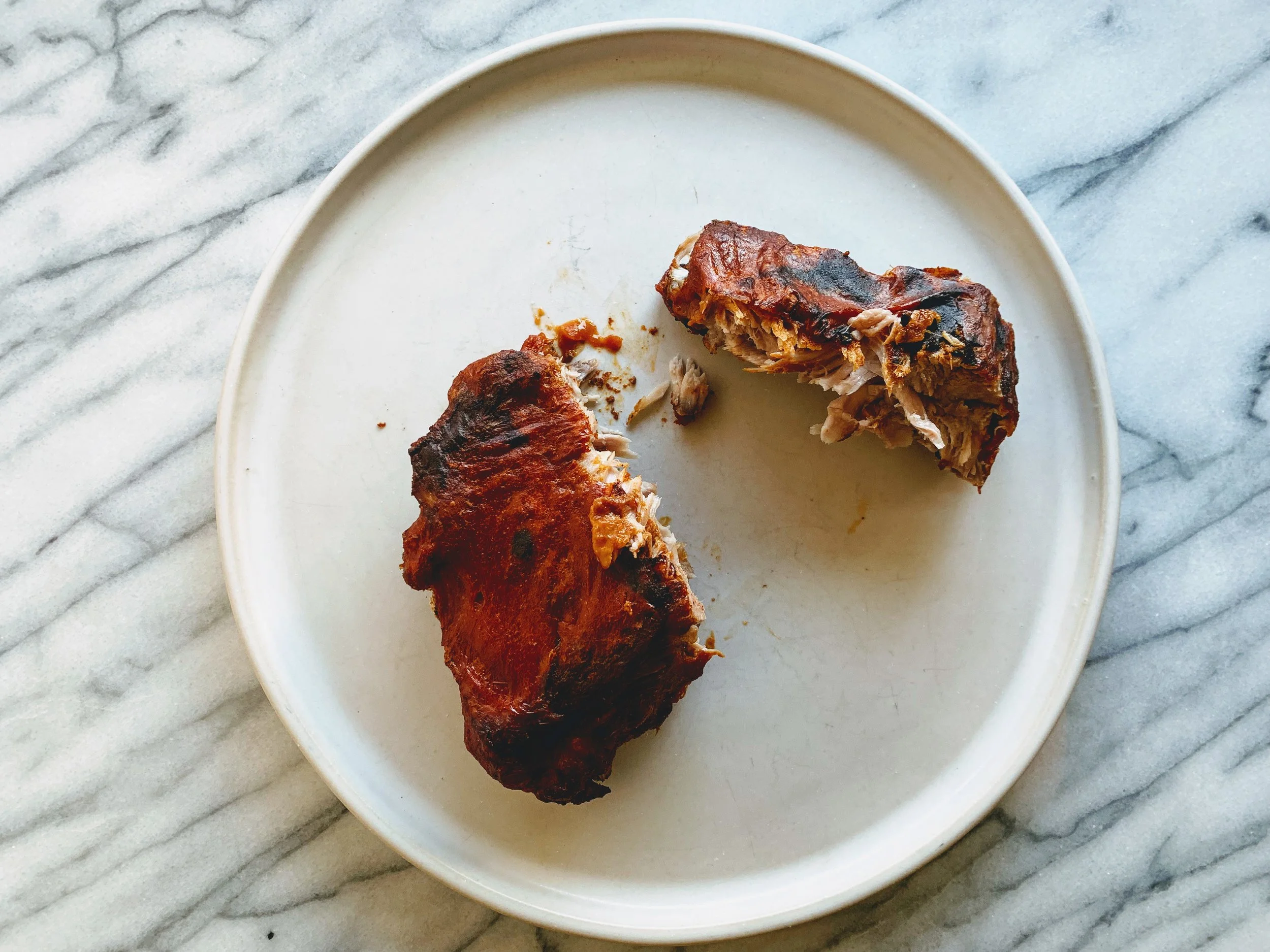 Instant Pot Mango Chipotle Ribs plated.jpg