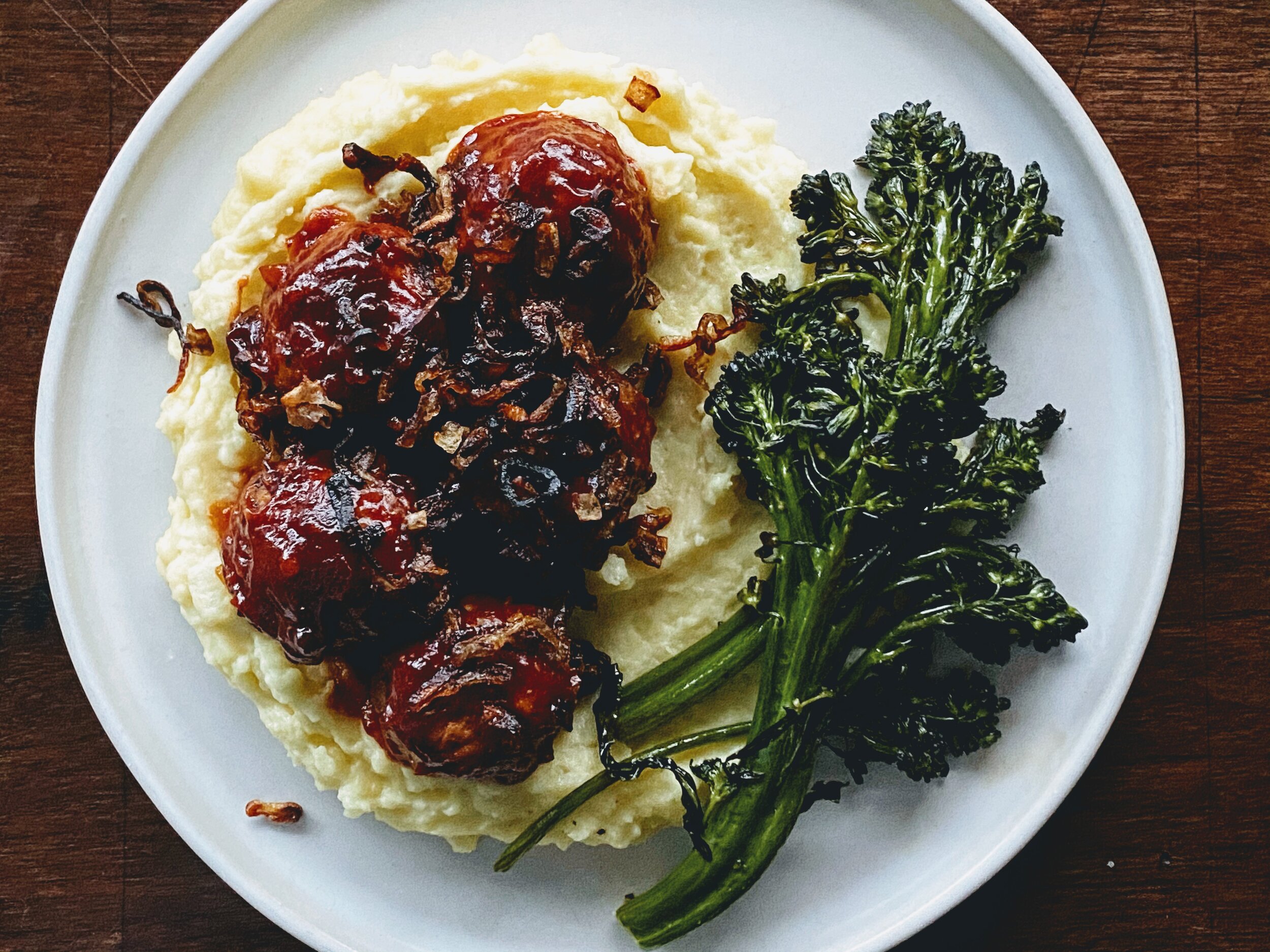 Meatloaf Meatballs with Horseradish Cheddar Mash.jpg