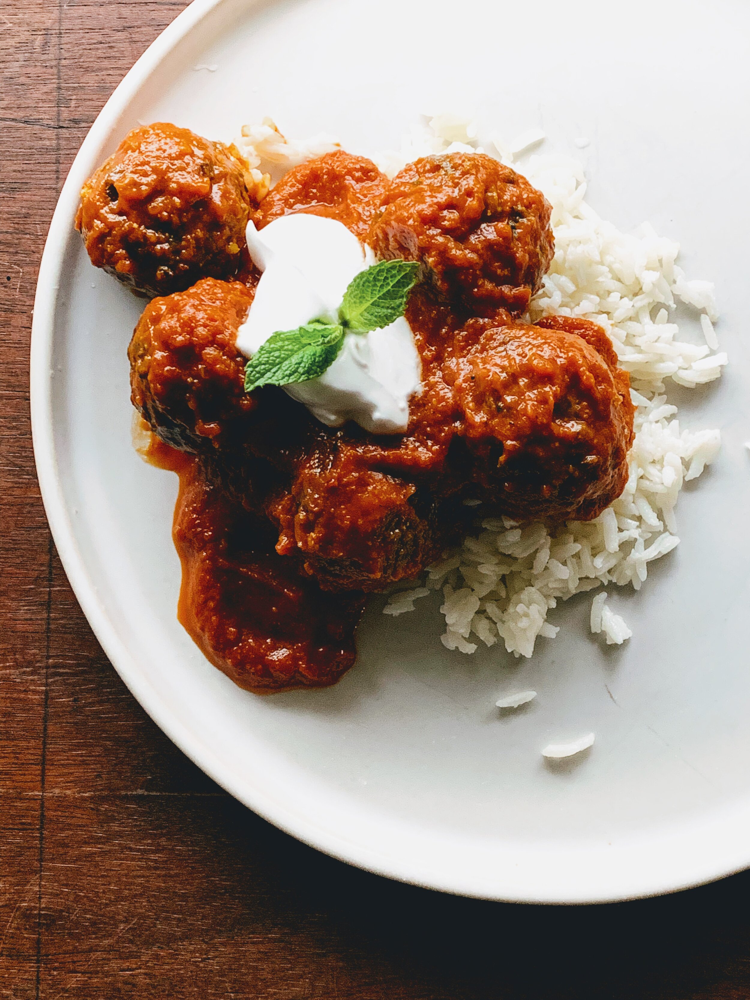 Lamb Meatballs with Harissa Tomato Sauce