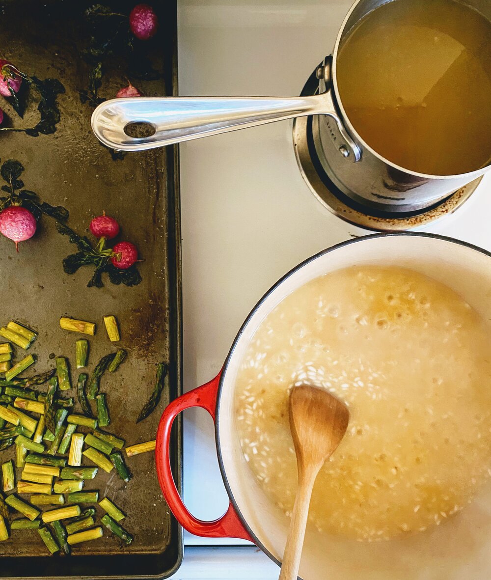 Spring Risotto Cooking Set Up.jpg