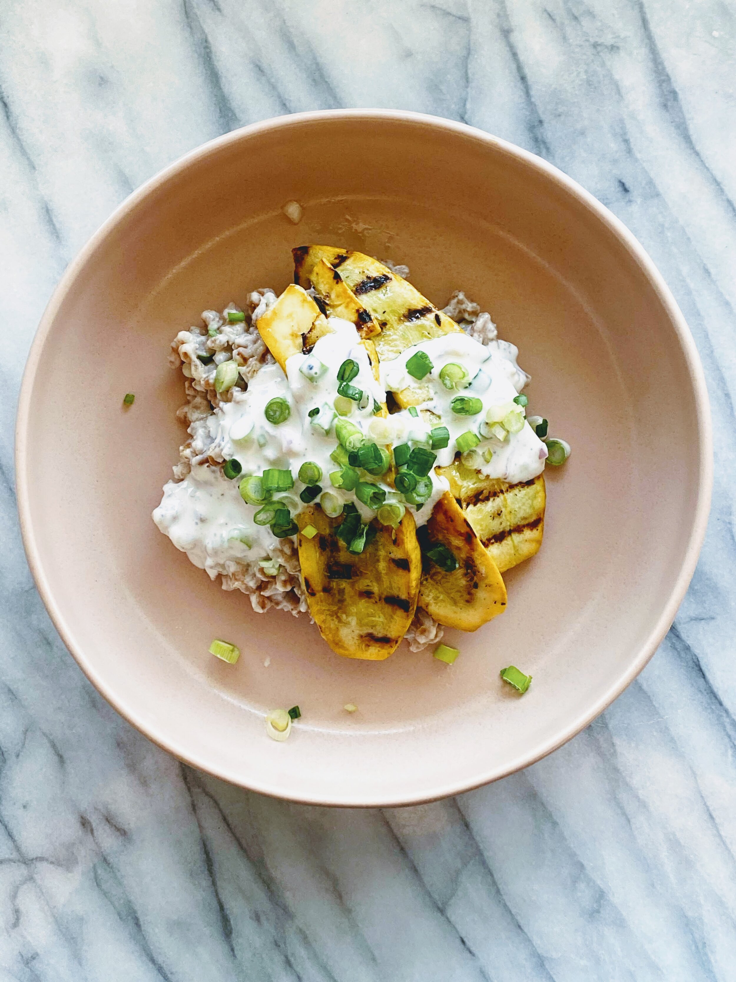 Sour Cream and Onion Farro with Grilled Yellow Squash Plated.jpg