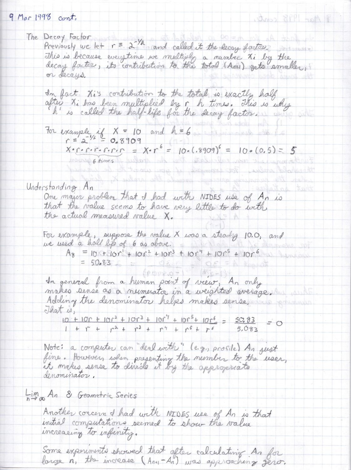 Notebook: March 9, 1998 (part 2)