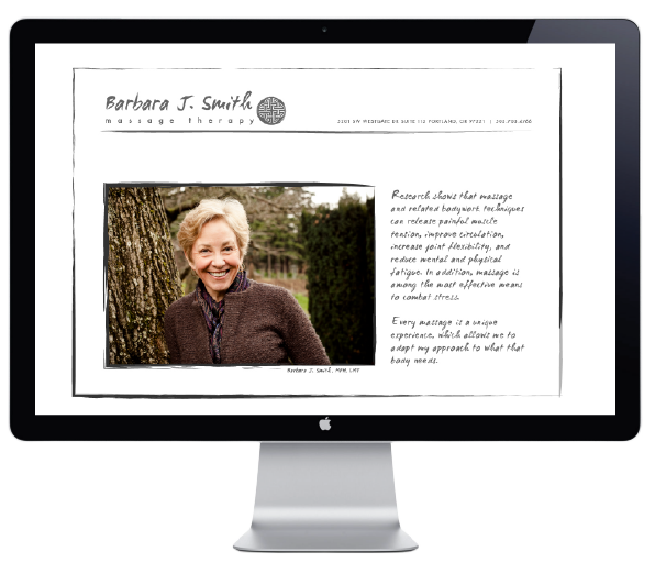 CLIENT: Barbara J. Smith Massage Therapy PROJECT: Website & brand identity 