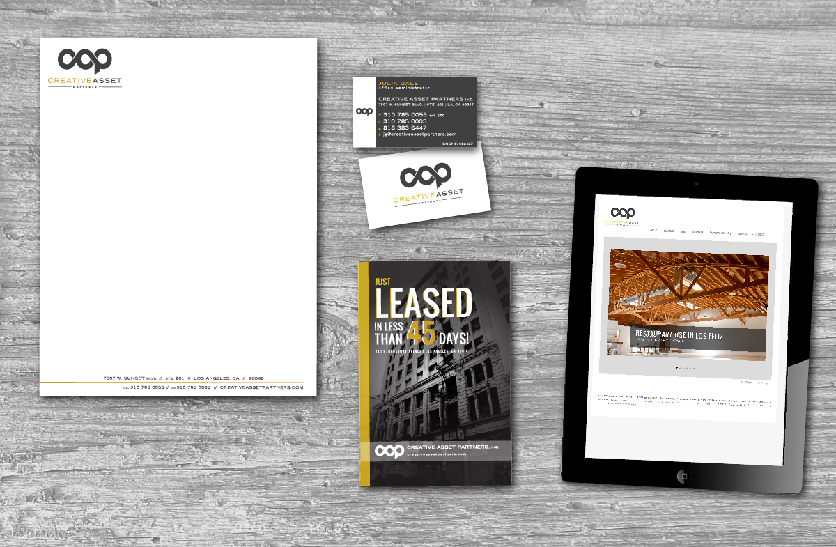 PROJECT: Identity, Print & Web CLIENT: Creative Asset Partners