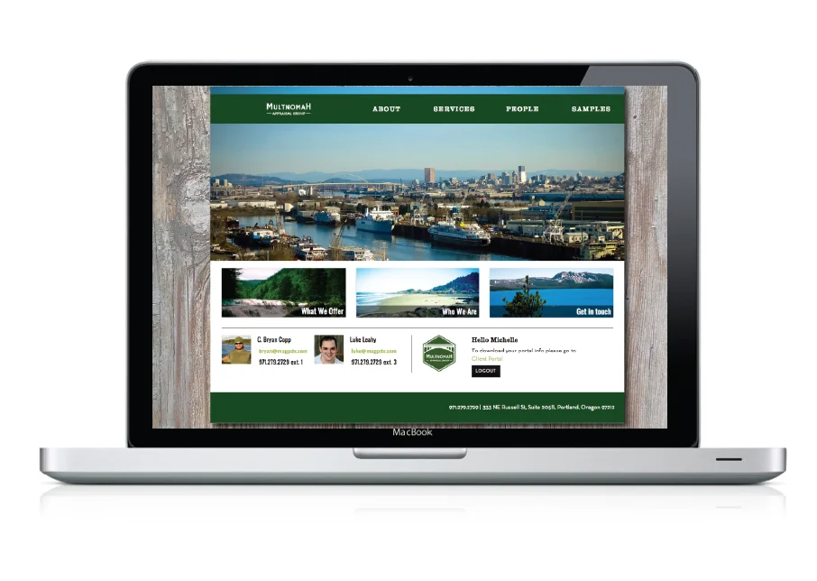 CLIENT: Multnomah Appraisal Group PROJECT: Website & identity 