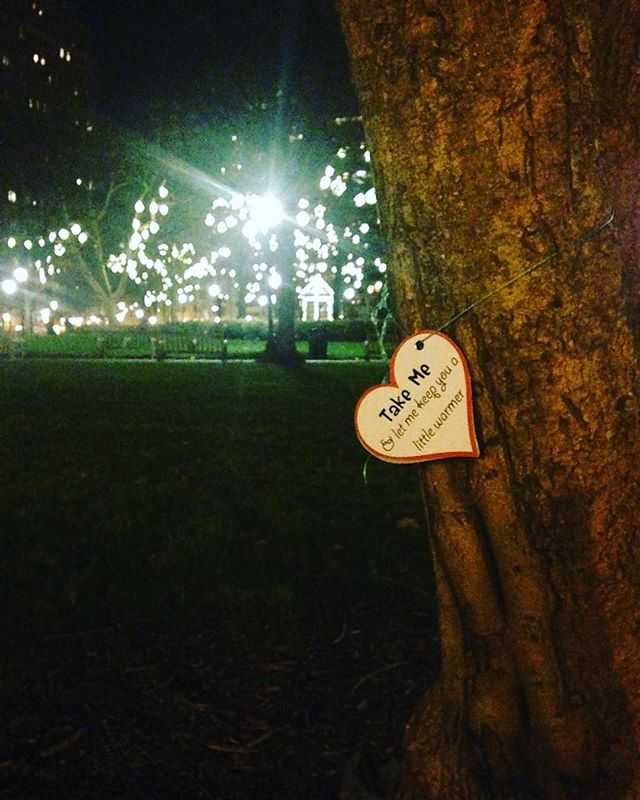 Ohhh the gems that late night dog walks bring you.  Thank you #rittenhouse 🌲💌🐕🌳 #dogwalking #philly #lovenotes #petsitting #nightwalk #philapets #weloveanimals