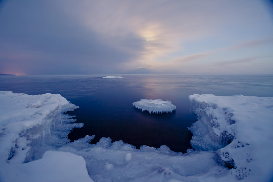Ice-Souix Beach, Lake Superior