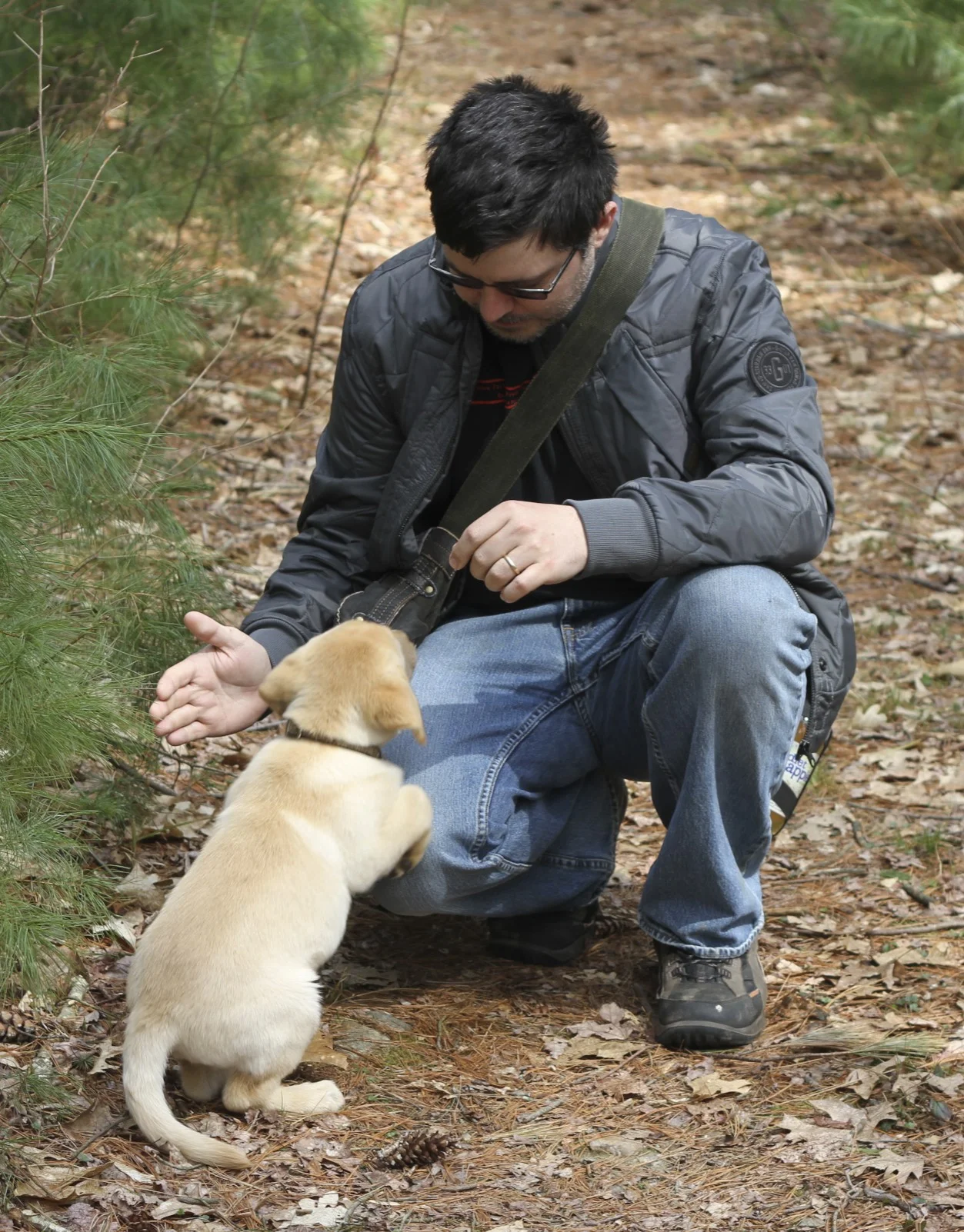 Me with Wash as a puppy