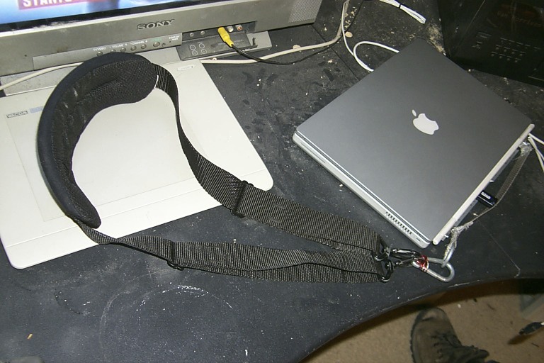 Laptop and Strap