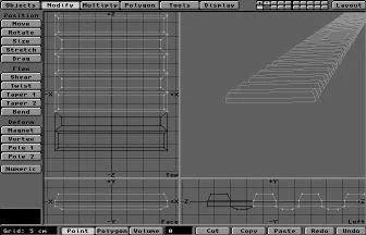 A slightly offset track